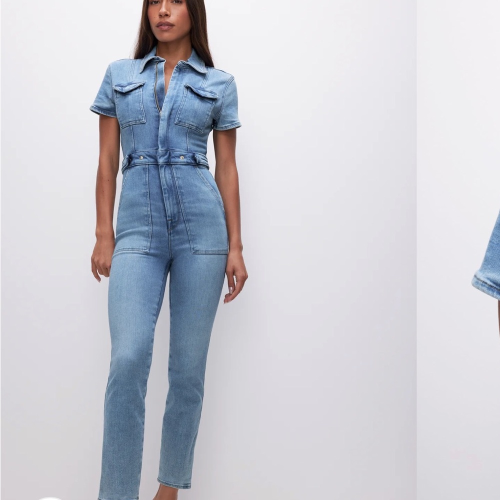 Good American Denim Jumpsuit